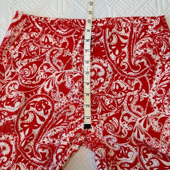 Ann Taylor LOFT Paisley Print Wide Leg Cropped Pant Size 2 Petite - Picture 6 of 8